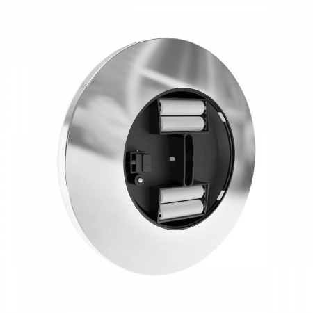 ALISEO 020796 - Batterie Wand LED Kosmetikspiegel "LED INTERFACE" 3-Fach Vergrößerung, Ø22cm, Infrarotsensor, für 4x AA Batterien, Abschaltautomatik, transluzenter Acrylrahmen