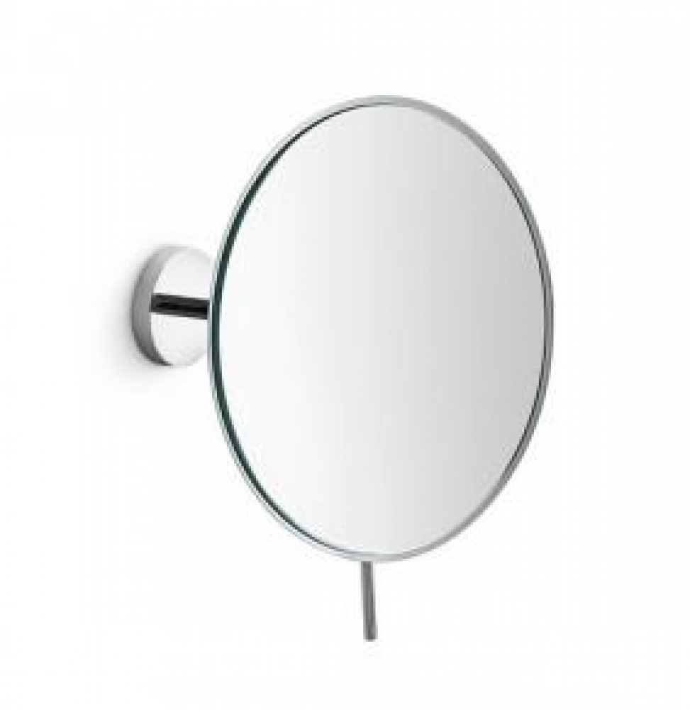 Design Wand Kosmetikspiegel "MEVEDO" rund, 3-Fach Vergrößerung wirkt wie 5-Fach, 19cm, verchromt