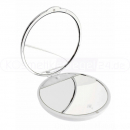 JOOP Chromeline 010450000 - Taschen LED Kosmetikspiegel, 7-fach + Normalspiegel, ø 9cm, inkl. Batterien + Schutzhülle